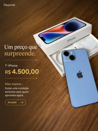 iPhone 14 Pro - 128GB ou iPhone 15 - 128GB - Lacrado, 01 ano de Garantia