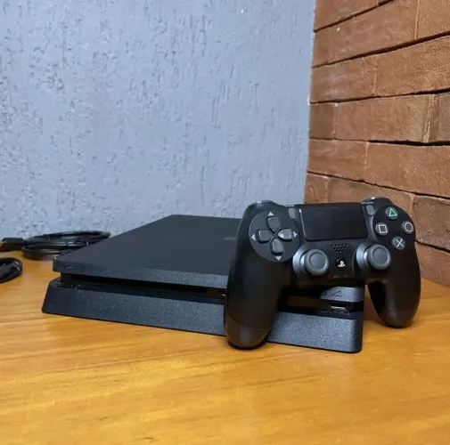 Ps4 slim 500gb 1 controle 5 jogos