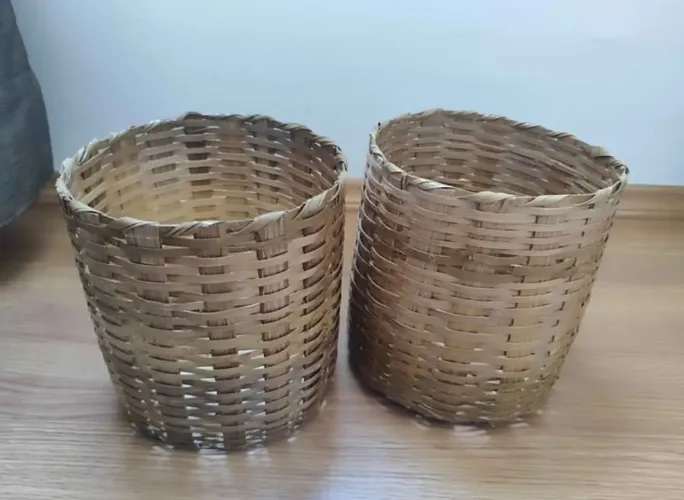 Cachepôs de Bambu Trançado 2 un