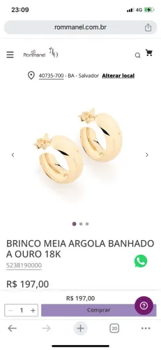 Brinco Rommanel