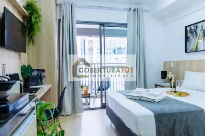 Studio à Venda mobiliado 25,00 m², por R$ 490.000,00 - Consolação - São Paulo