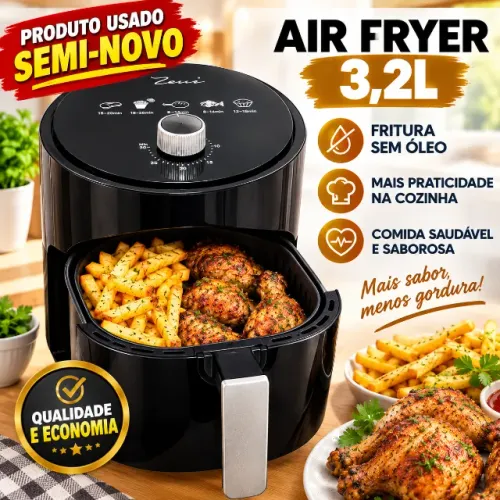 Fritadeiras para uso doméstico Air Fryer 3,2L Forno com baixo teor de gordura Comida saudá