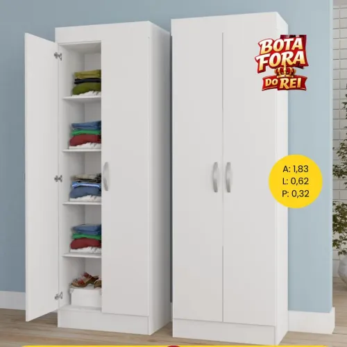 PROMOÇÃO URGENTE - Roupeiro Multi Uso Uruguai apenas 12x de R$37,90