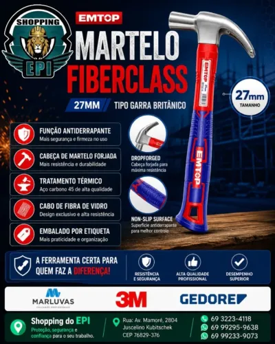 Martelo Fiberclass 27mm EMTOP