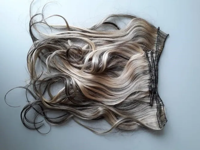 Mega Hair Loiro Mesclado Tela Ponto Americano 