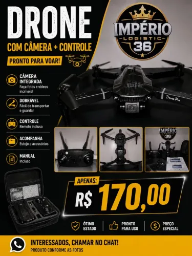 Drone E88 Completo Novo