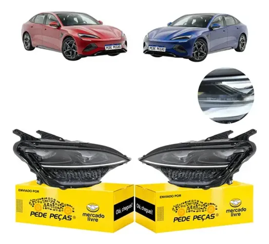 Par Farofarol Sinaleira Byd Seal 2024 2025 Full Led C/reator Ambos Lados