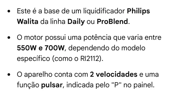 Base liquidificador Philips