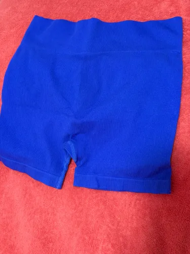 Short azul treino confortável 