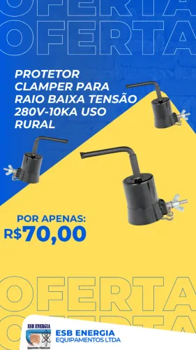 Protetor Clamper Para Raio Baixa Tensão 280v-10ka