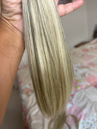 Cabelo humano liso loiro