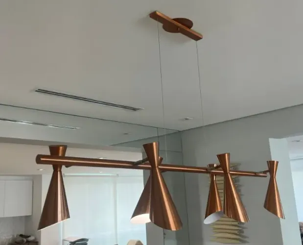 Luminária Zig Zag  Lustre Pendente Linear 