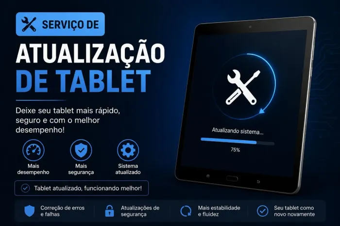 Serviço de atualização de tablet 