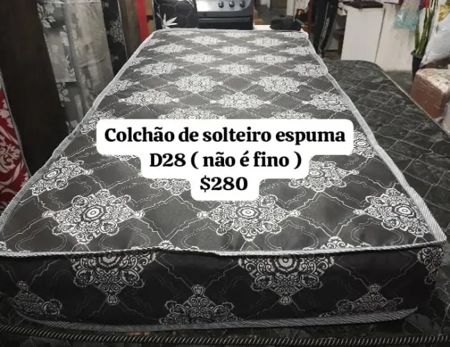 Colchão Solteiro Espuma D28 - Novo (ENTREGA GRÁTIS)