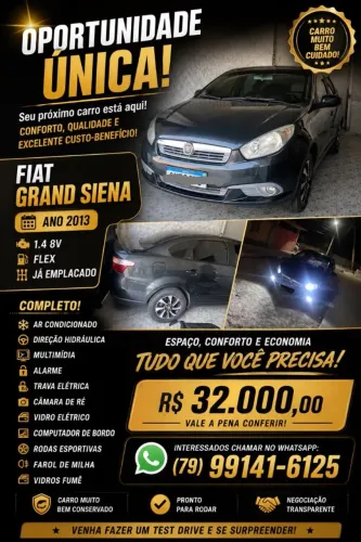 Fiat Grand Siena Attrac. 1.4 EVO F.flex 8V 2013