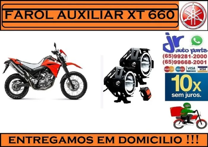Par Farol Auxiliar Milha Yamaha XT 660 Angel Eyes U7