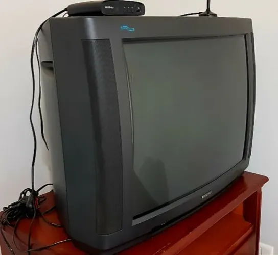 TV Philips 29" com Manual + Conversor Digital 