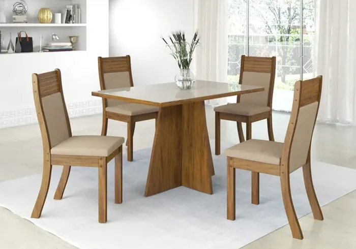 Conjunto de Mesa Sevilha com 4 Cadeiras s43