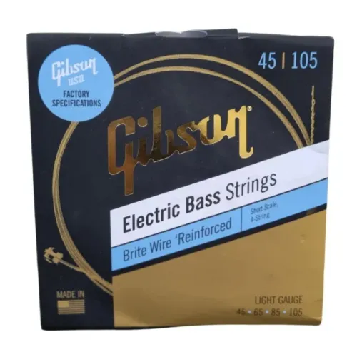 Encordoamento Gibson 045.105 Baixo Brite Wire Light Short Scale (Musicavo)