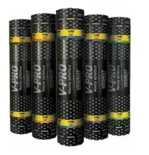 Manta Preta Poliester 4mm Tipo 2 Vedacit<br><br>