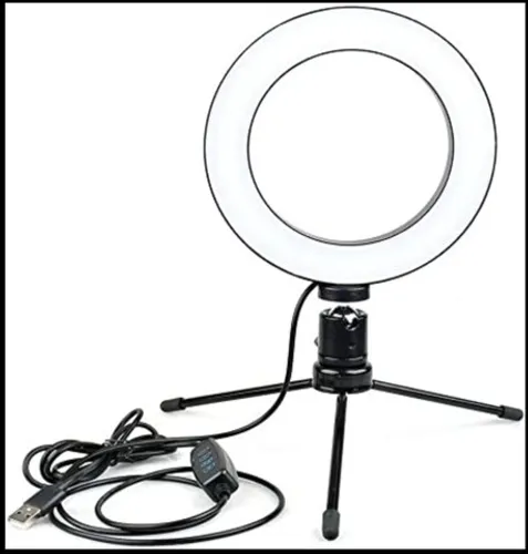 Ring Light LED NOVA de mesa 6 polegadas