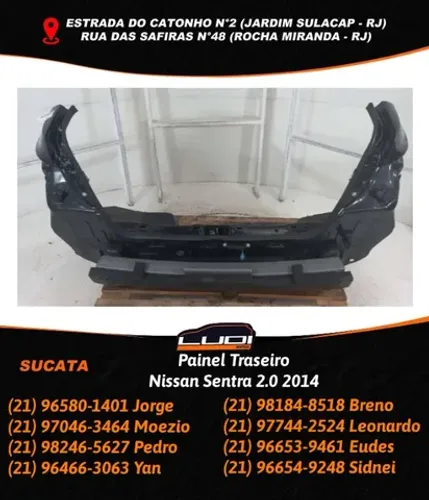 Painel Traseiro Nissan Sentra 2.0 2014