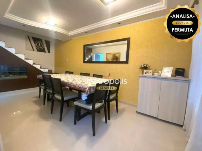 Sobrado, 265 m² - venda por R$ 1.436.000,00 ou aluguel por R$ 8.706,00/mês - Mauá - São Ca