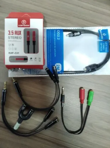 Cabos P2 e ótico 2M