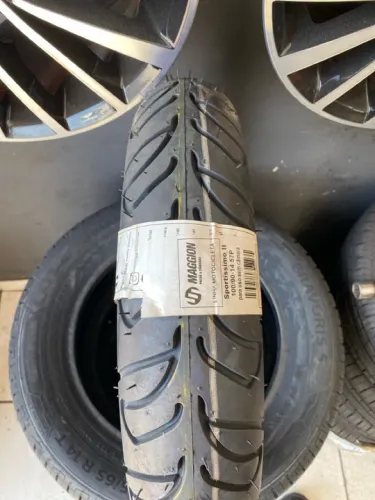 Pneu 100/90/14 marca maggion uso s/camara (instalação gratuita)