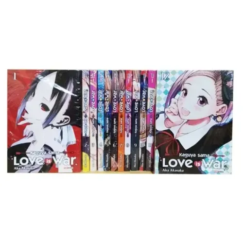 PACOTE KAGUYA SAMA - LOVE IS WAR Nº 01 AO 12