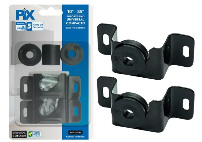 Suporte Tv Fixo parede Universal 10 a 85 polegadas 80kg