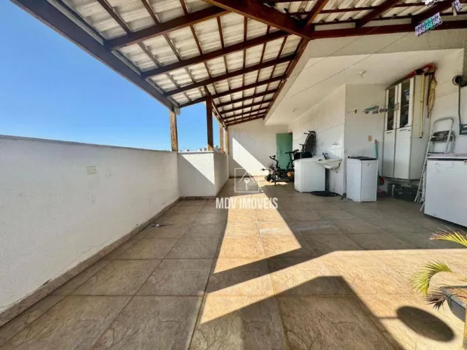 Cobertura 2 Quartos | Terraço Amplo Coberto | 1 Vaga  Mantiqueira BH