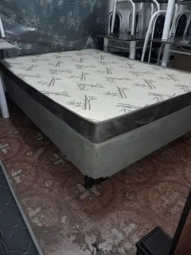 CAMA BOX BASE+COLCHÃO DE CASAL, LEIAM:
