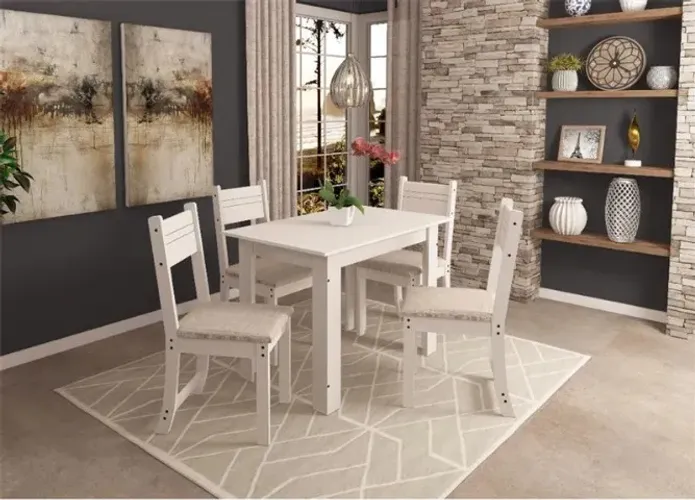 Conjunto de mesa com cadeiras