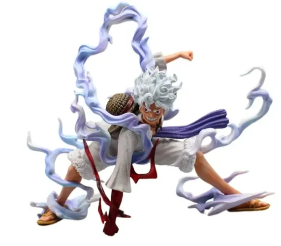 Luffy One Piece Nika Action Figure, Gear 5 Com Box..