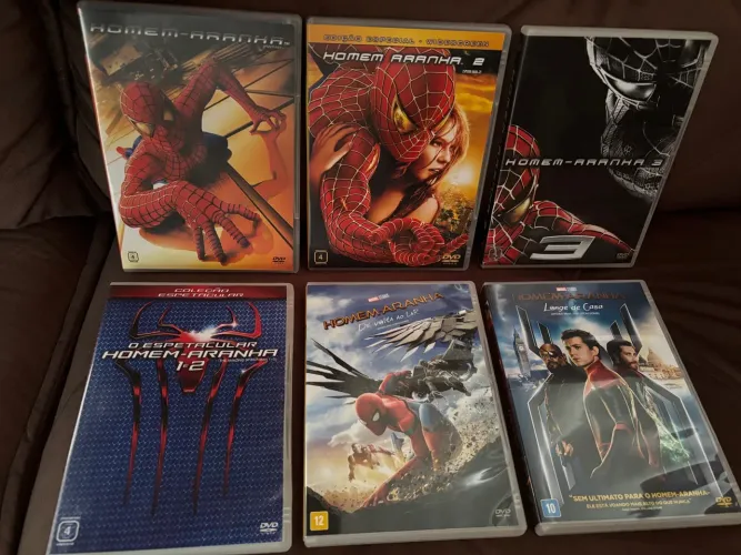 Coleção DVDs Homem-Aranha - Filmes Clássicos