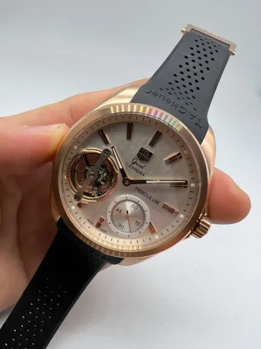 Promoção - Relógio em Aço Inoxidável Estilo TAG Heuer Grand Carrera Pendulum