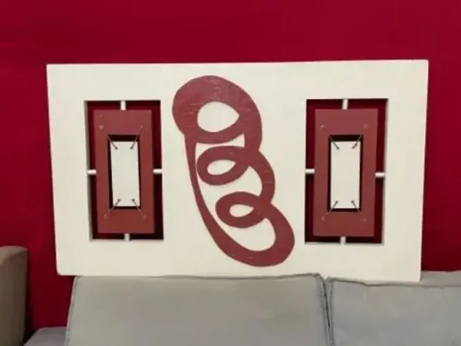 Quandro para Decoração Todo em Madeira 