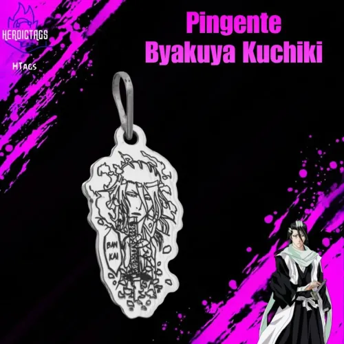 Pingente de Prata Byakuya Kuchiki - Bleach