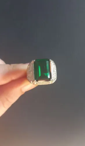 Anel luxuoso novo prata 925 maciça 