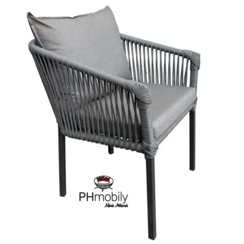 CADEIRA JURERÊ DE ALUMÍNIO COM CORDA NAÚTICA 