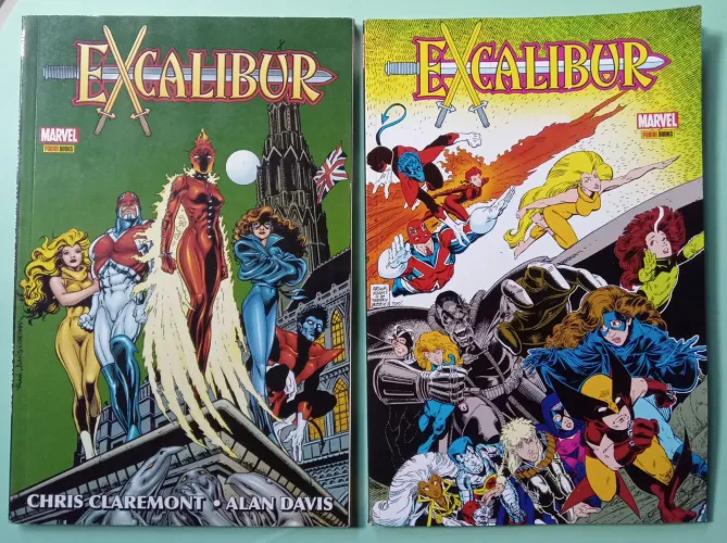 Mini série Excalibur - HQs Marvel Panini