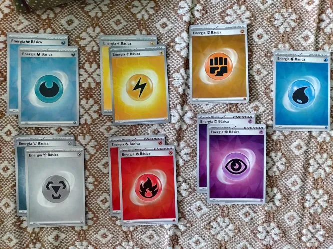 Cartas Pokémon Energias FOIL