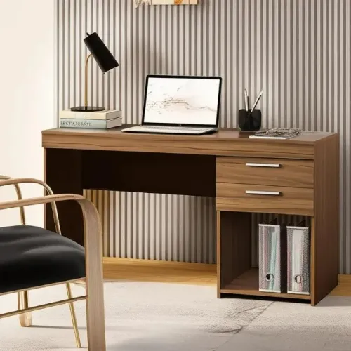 "Organização e Estilo: Escrivaninha Office New com Design Funcional e Sofisticado"