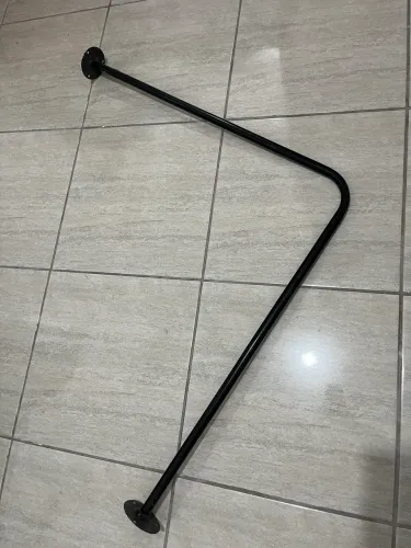 Varão de Cortina em L para Loja / Vitrine - 85 x 85 cm