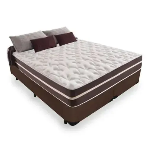 CAMA BOX CASAL COM COLCHAO MOLAS ENSACADAS