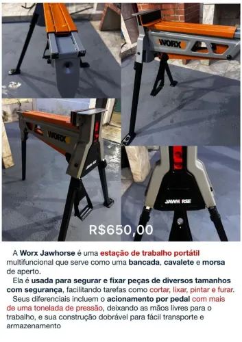 Estação de Trabalho Portátil WORX