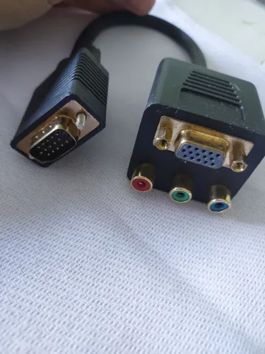 Cabo Conversor VGA para RCA - Video Composto
