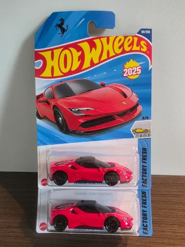 1/64 Hot wheels duplas Ferrari sf90 vermelho