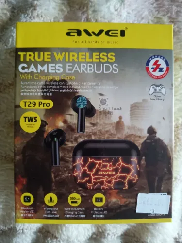 Fones de ouvido gamer sem fio T29 Pro AWEI